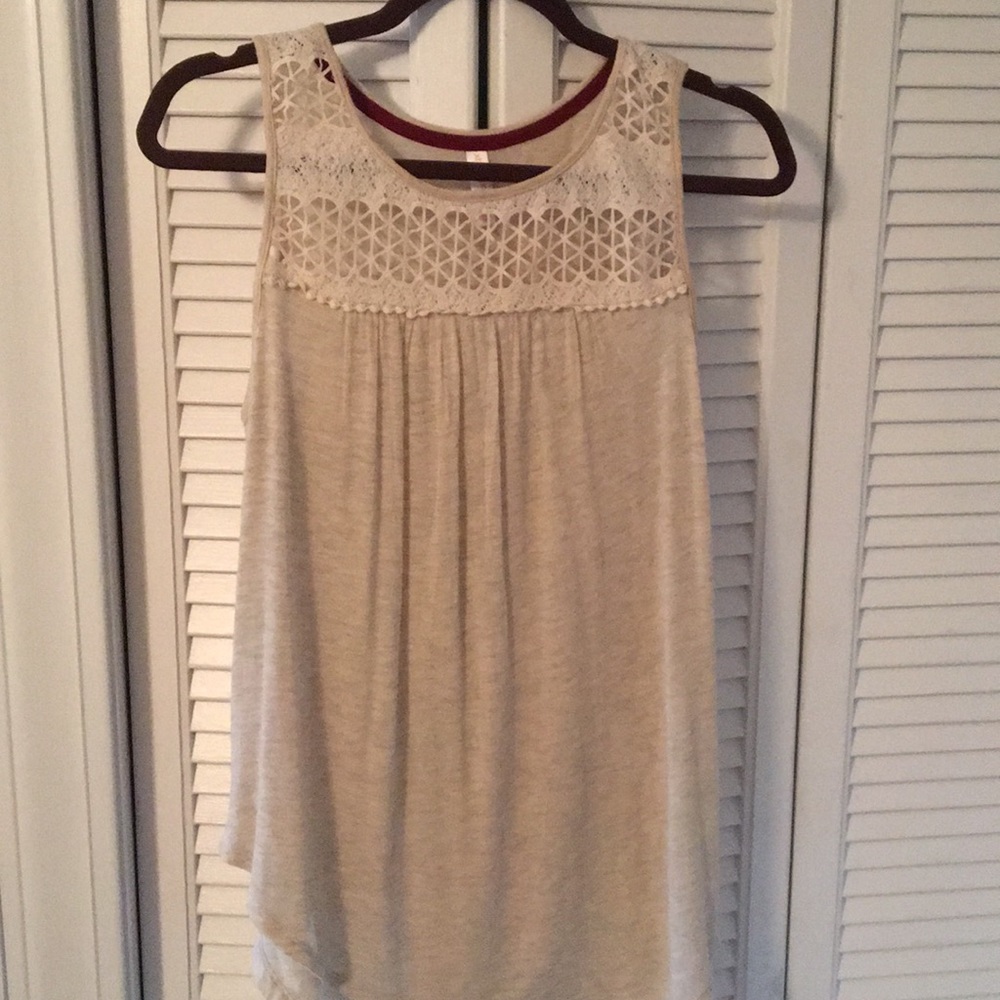 Cream tank top